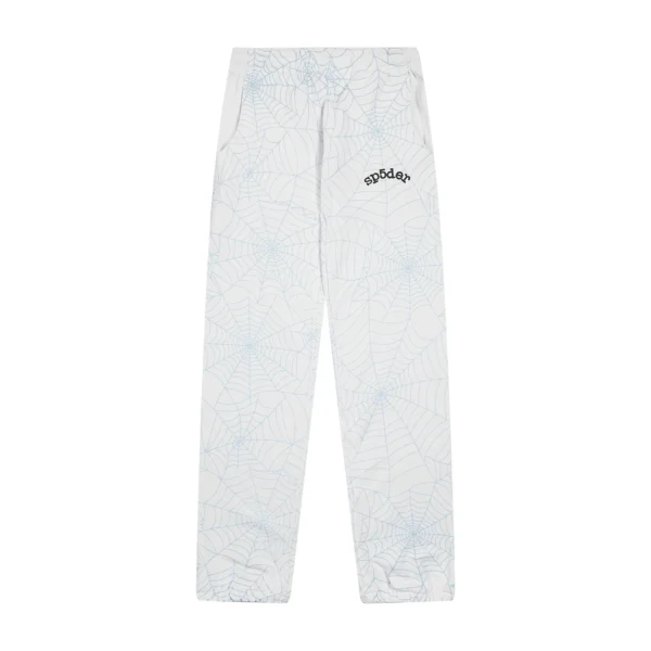 Sp5der AOP Web White Sweatpant