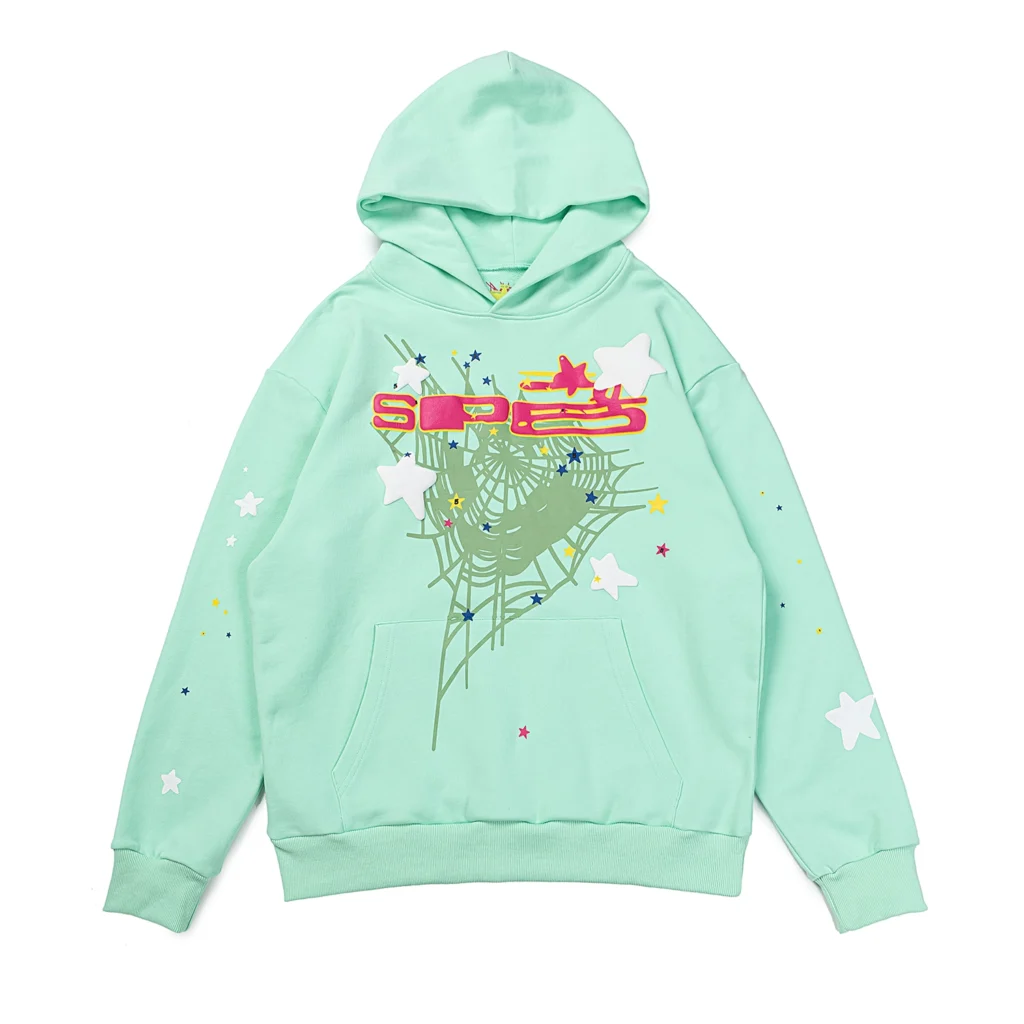 Sp5der SP5 Mint Green Hoodie