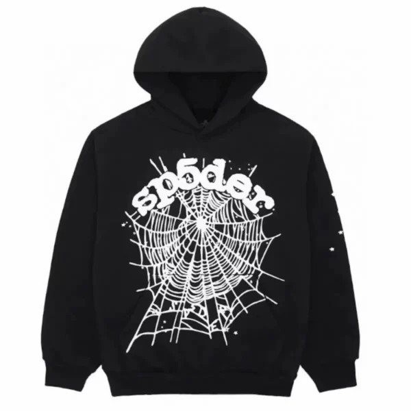 Sp5der OG Web Hoodie Black