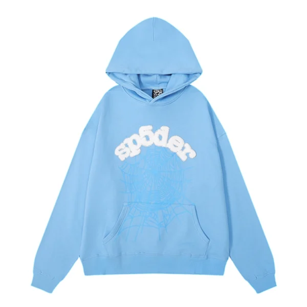 Sp5der Web Hoodie Sky Blue