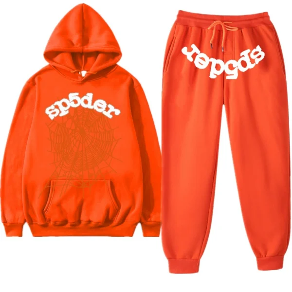 Orange Logo Spider Worldwide Tracksuit