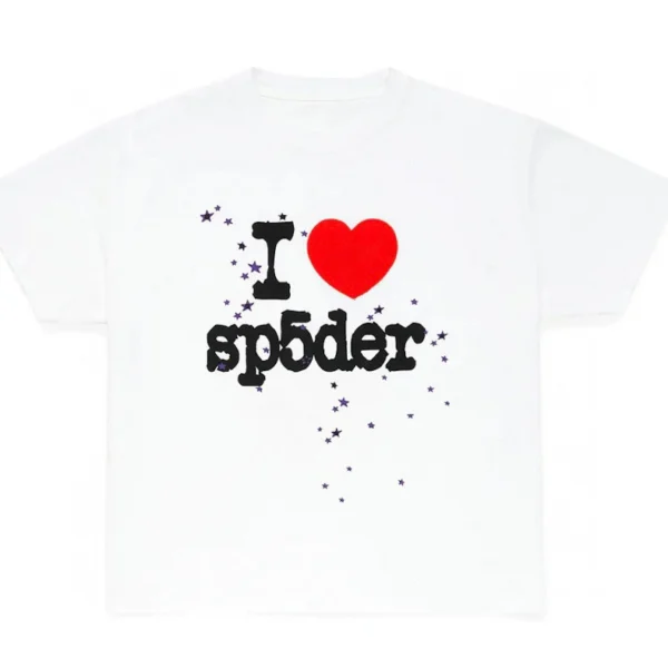 Sp5der I Heart SP5DER Tee White