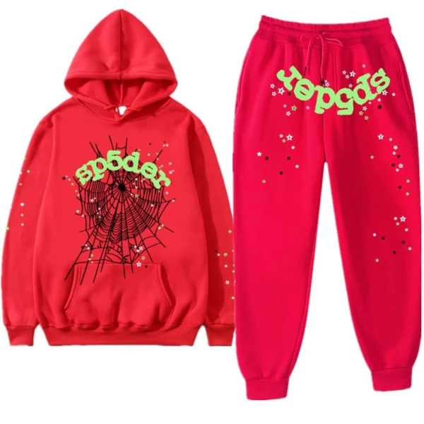 Young Thug Red Sp5der Tracksuit