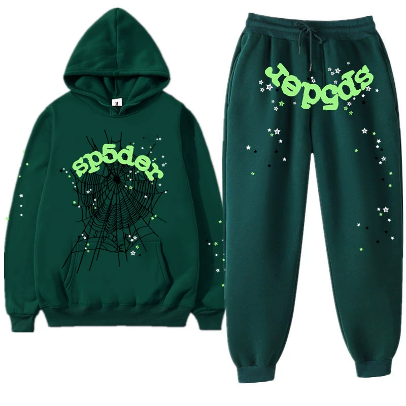 Green Spider Web worldwide Tracksuit