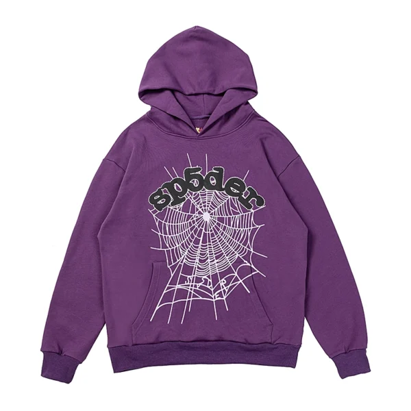 Sp5der Web Hoodie Purple