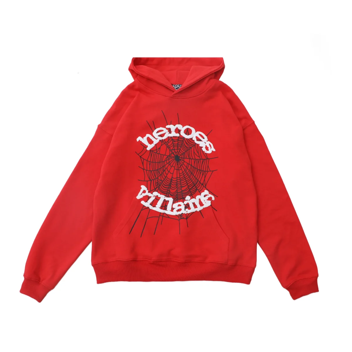 Sp5der x Heroes and Villains Hoodie Red