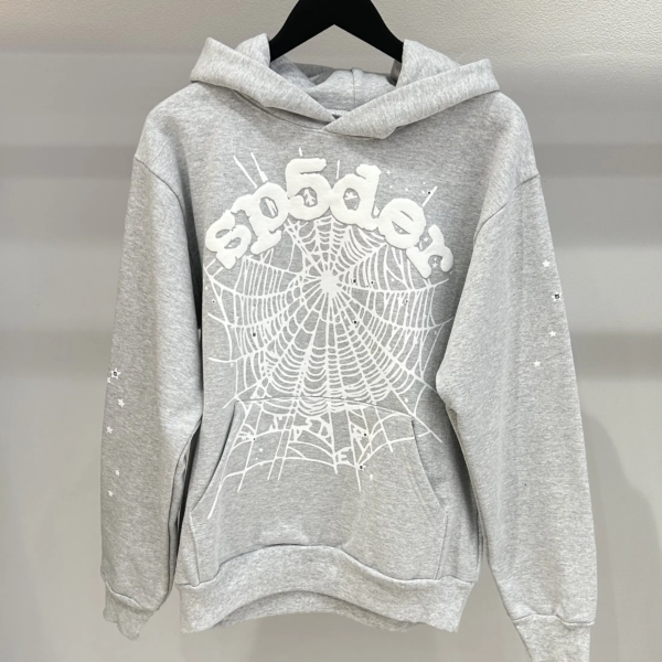 SP5DER Worldwide OG Web Grey Hoodie