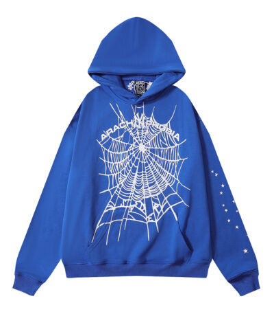 Sp5der Arach NY Phobia Hoodie Ash Blue