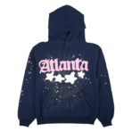 Sp5der Atlanta Navy Blue Hoodie