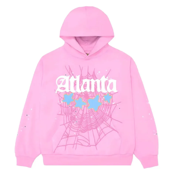 Sp5der Atlanta Pink Hoodie