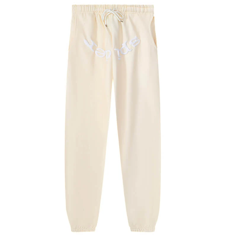 Sp5der Logo Foam Printing Pant-Apricot