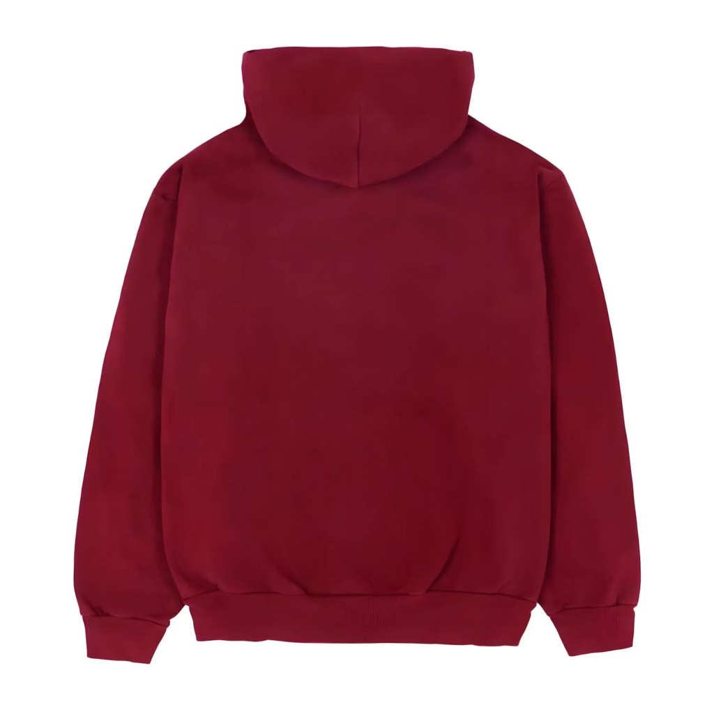 Sp5der Logo Hoodie Maroon