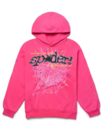 Sp5der PNK V2 Hoodie Pink